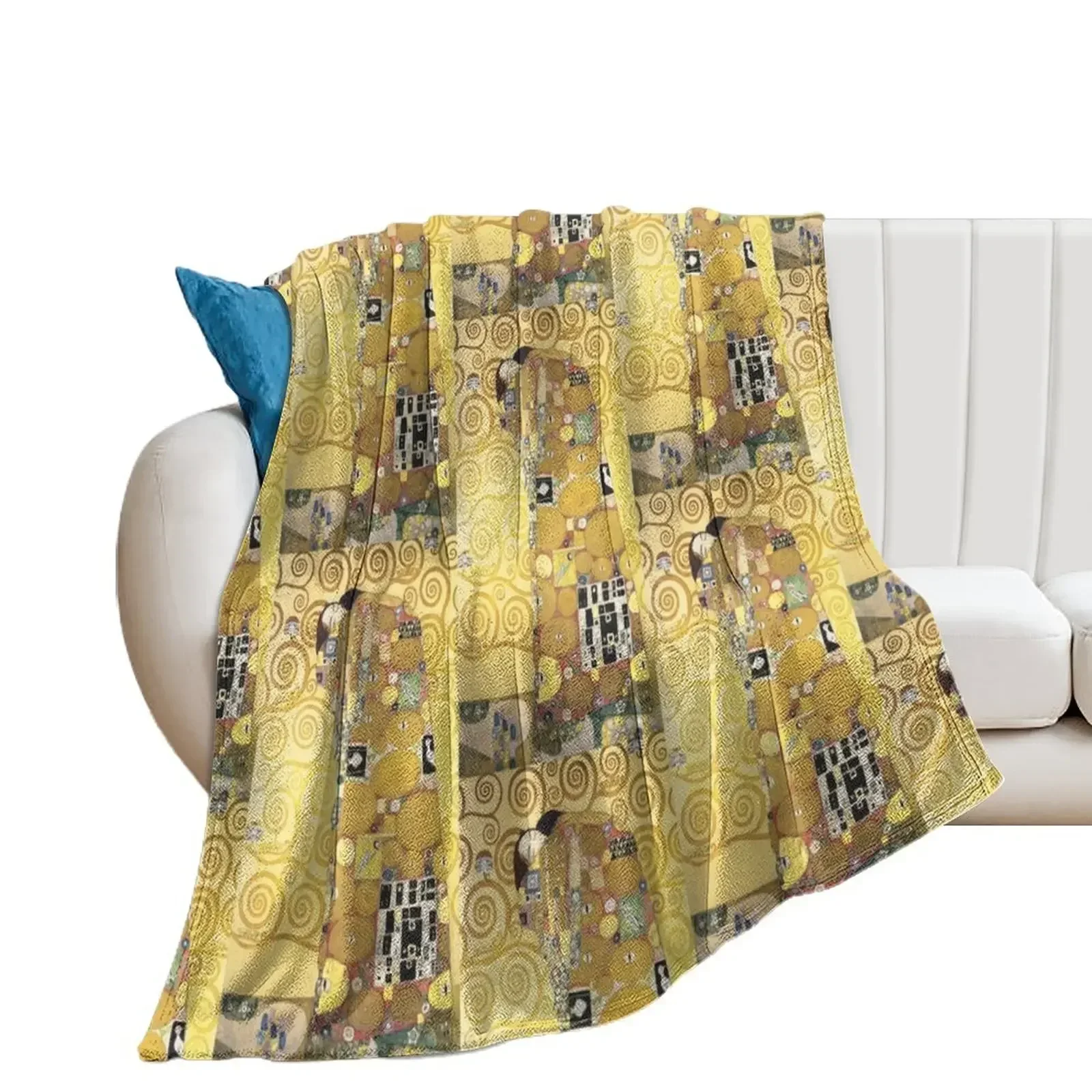 

The Embrace by Gustav Klimt Throw Blanket Stuffeds Moving Weighted Blankets