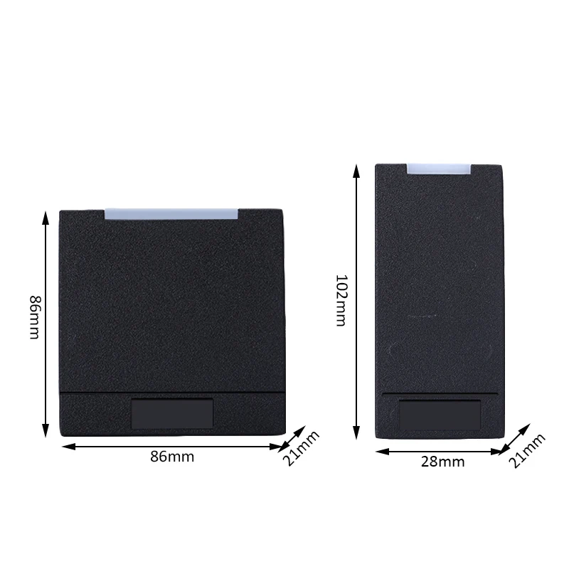 Access control card reader ID / H-ID EM12.5KHZ access control reader RS232 / 485,WG26 / 34 waterproof card reader