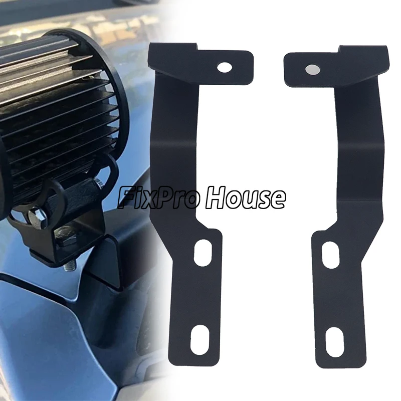 

LED Light Pod Metal Hood Mount Bracket Kit/Ditch Car Hood Light Brackets for Toyota Tacoma 2005-2015 LED Light Pod Metal