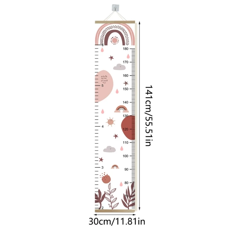 

Cartoon Height Ruler Non-woven Fabric Measure Your Kid's Height in a Playful Manner D08D