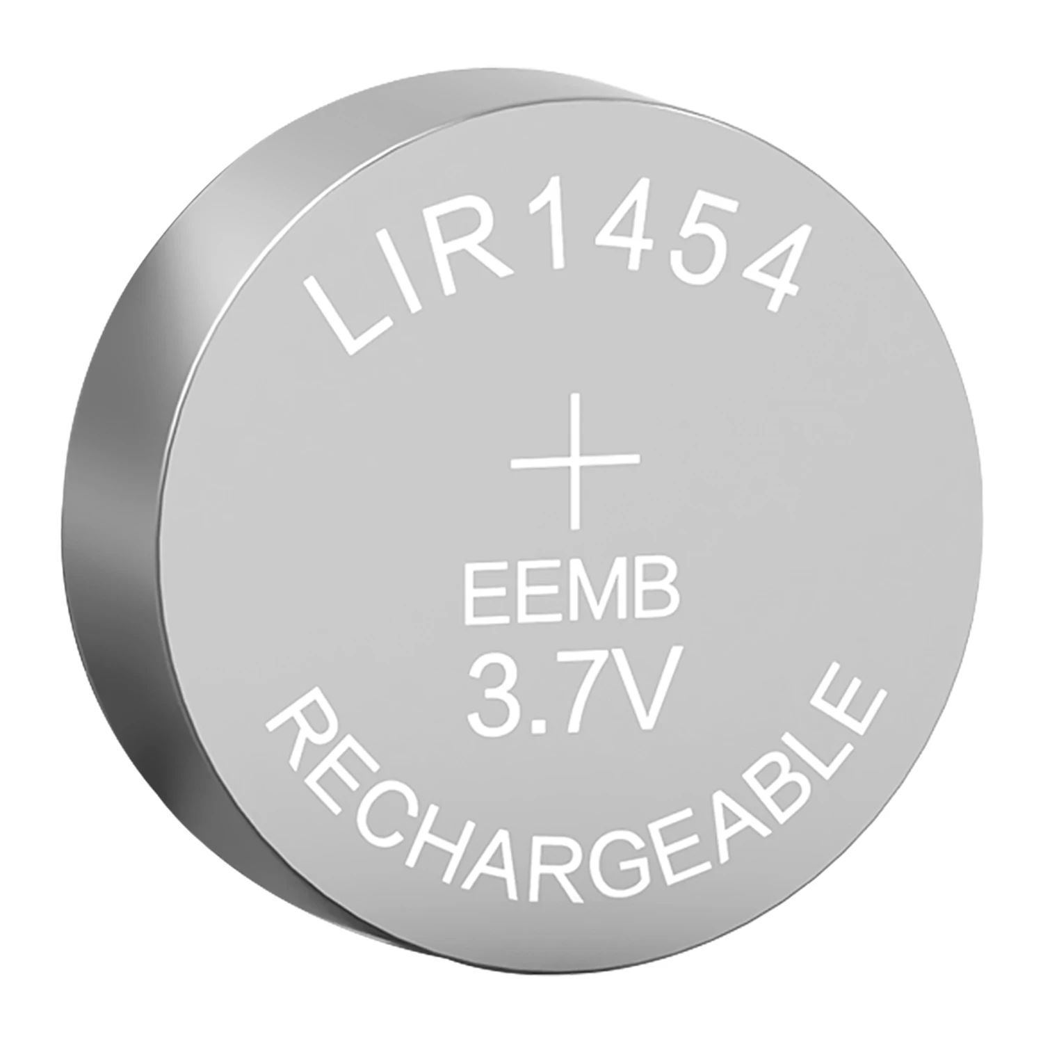 EEMB LIR1454 3.7V 85mAh Button Battery Rechargeable Lithium-ion Battery Coin Cell for Earphone ithium-ion Battery Car Keys Watch