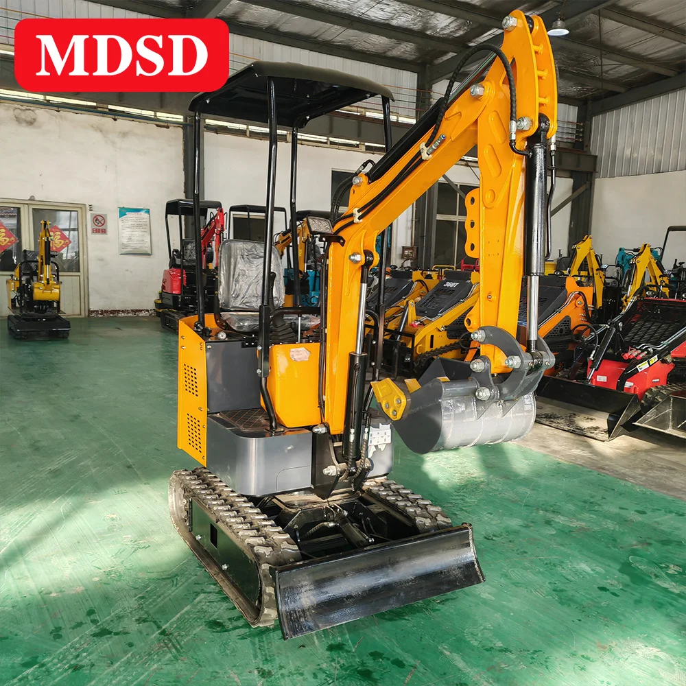 A mais recente produção de CE EPA para miniescavadeira com motor Kubota Escavadeira de esteira de 1,5 toneladas para casa Miniescavadeira personalizada de 2 toneladas