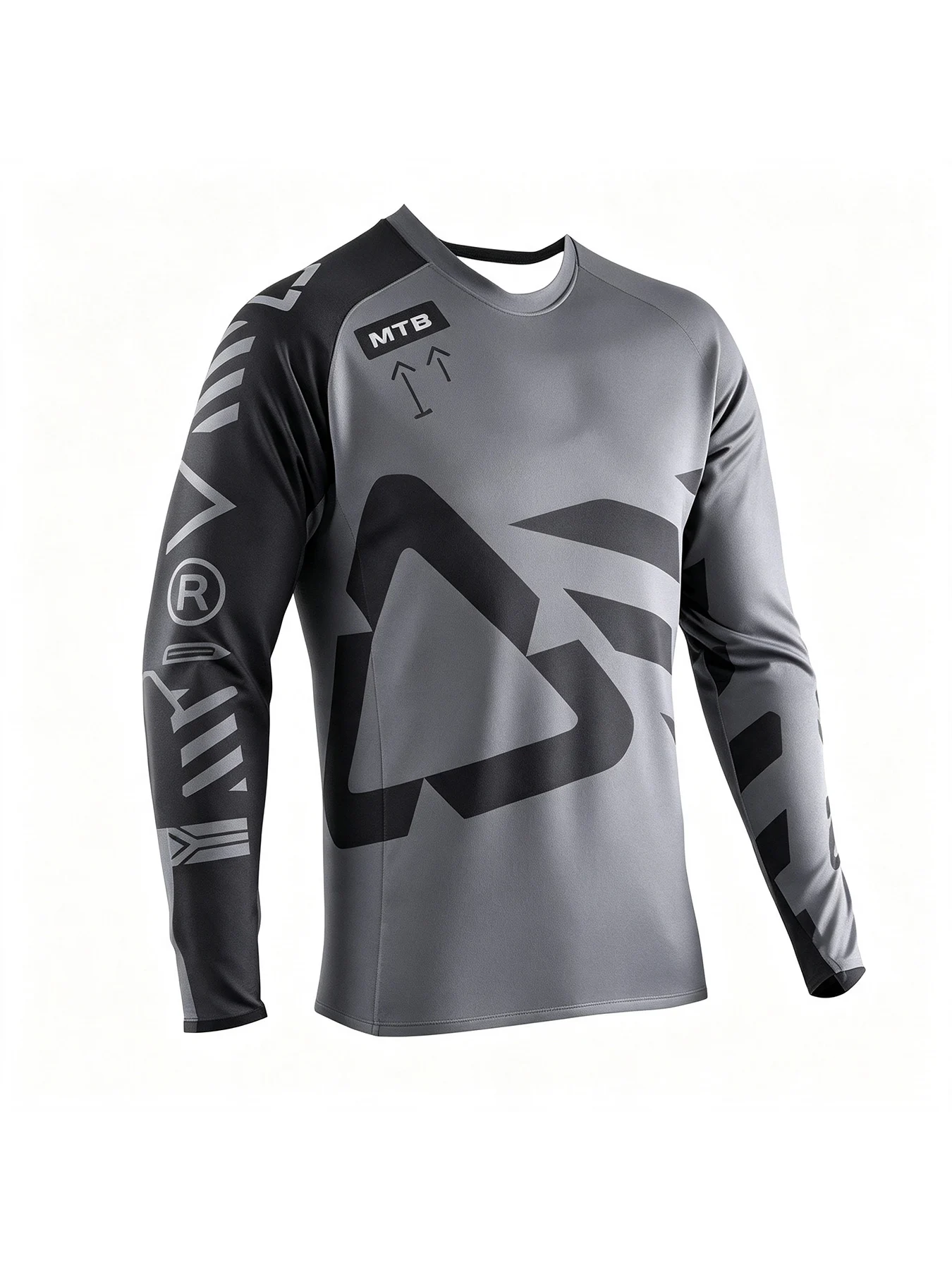 Herren Downhill-Anzug Radsport-Oberteil Mountainbike MTB Motocross Motorrad-Trikot Sportbekleidung Atmungsaktiv Schnelltrocknend Offroad-Fahrt – Detail 9