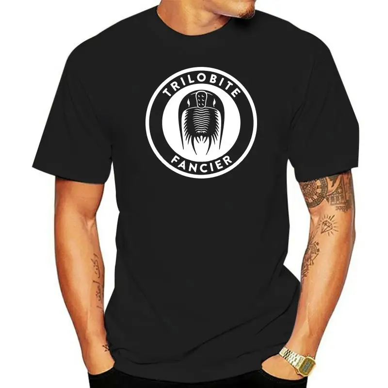 Men tshirt Short sleeve Trilobite Fancier (white on dark) Unisex T Shirt O neck Women t-shirt