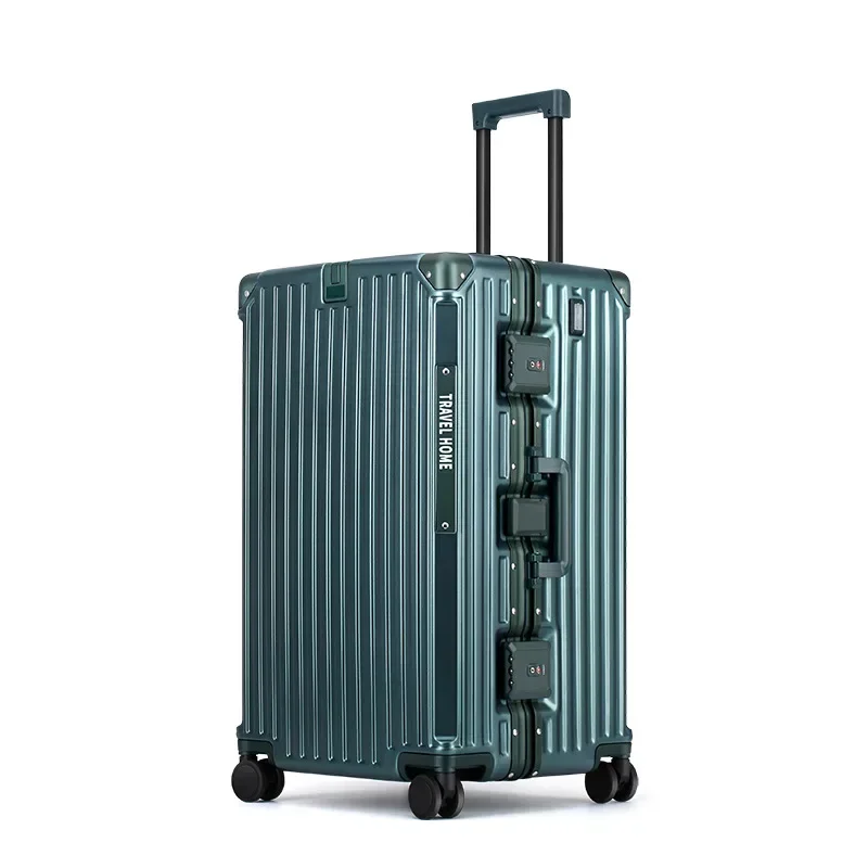 Over-sized Multi-Functional Travel Suitcases Large Capacity Luggage Aluminum Frame Plus-Sized Universal Wheel Case Boarding Bag