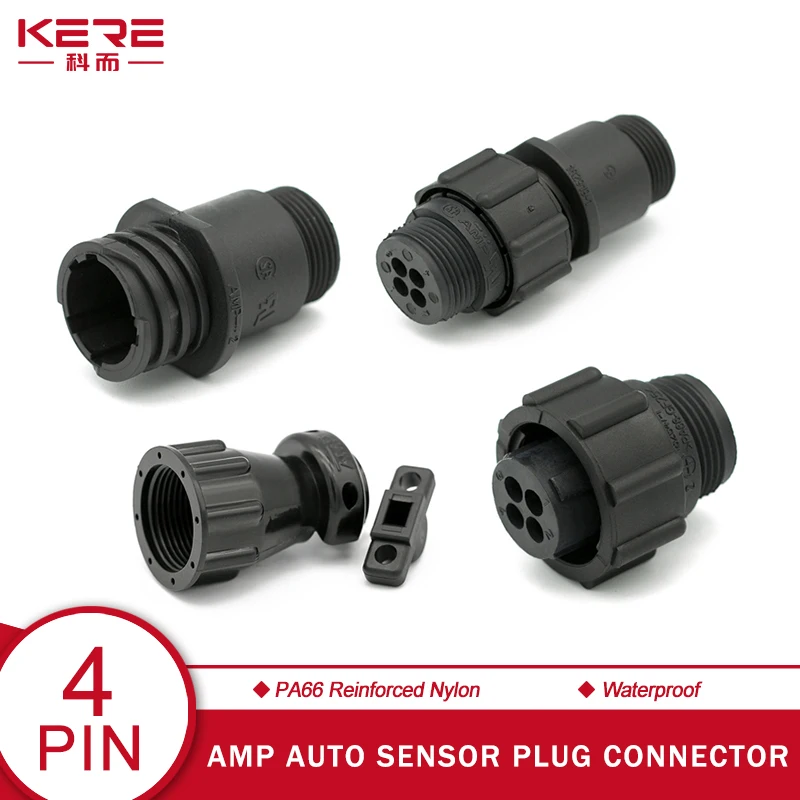 5/10/100Pcs Car Waterproof Auto Sensor 4Pin AMP Connector TE Type Aviation Plug Terminal 182919-1 206153-1 182647-1