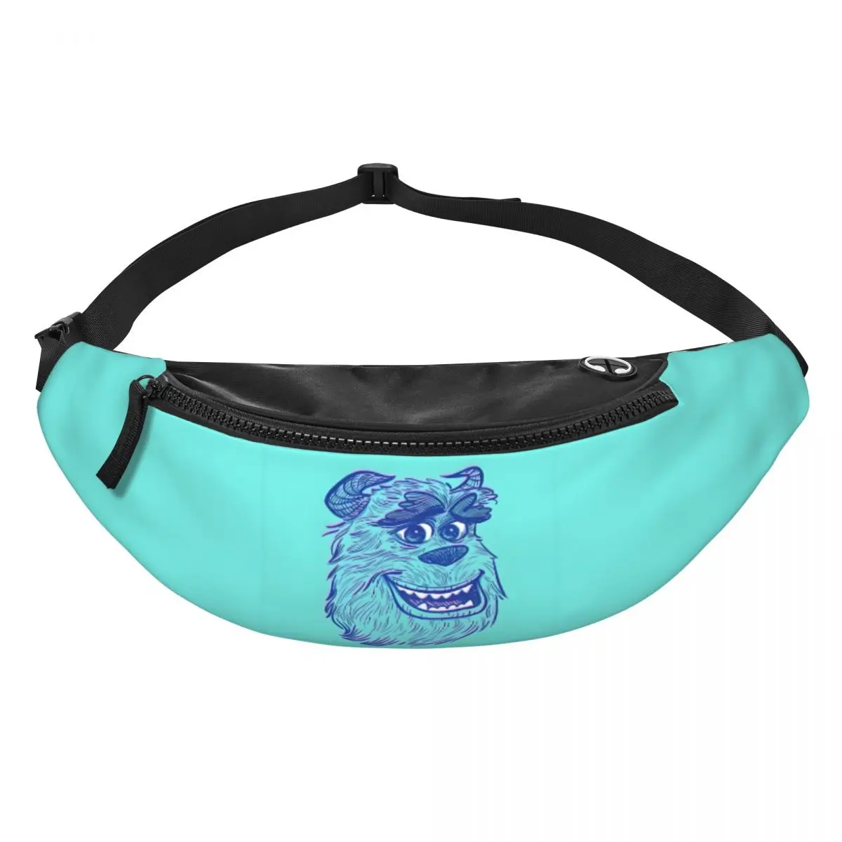 

Custom M-Monsters Anime University Fanny Bag Crossbody Waist Pack Women Men Traveling Phone Money Pouch