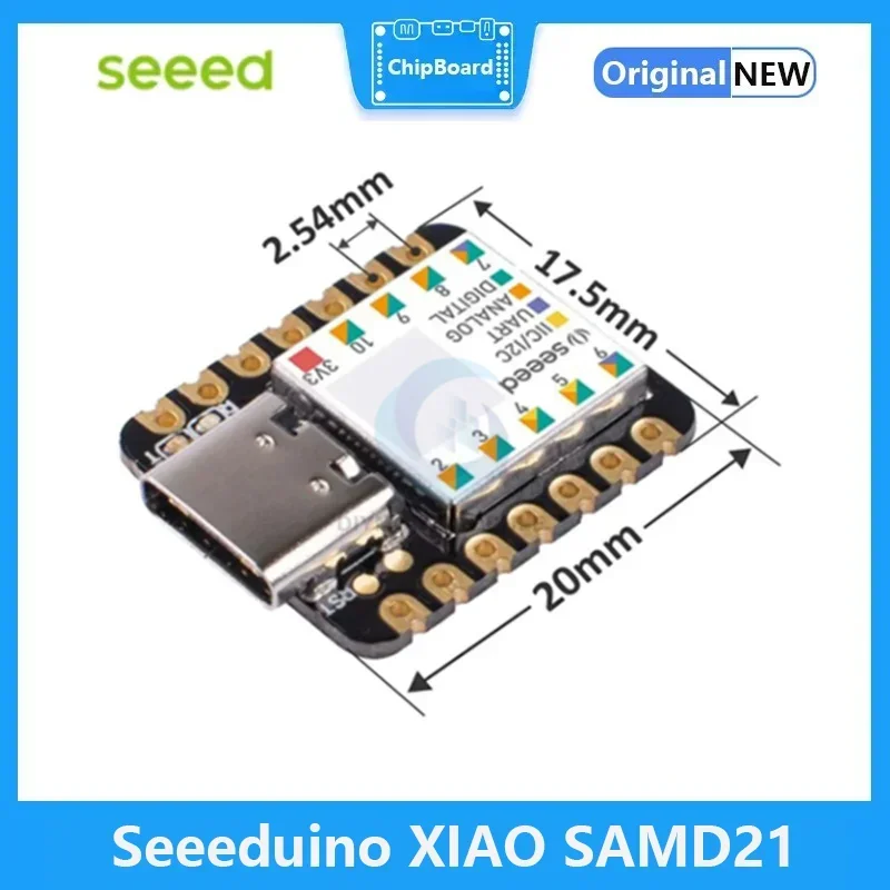 Seeedu37- Wild pour Ardu37, outil de développement de système IDE/IOT, type C, XIAO SAMD21 Cortex M0 + Character 48 Z éventuelles I I2C successif