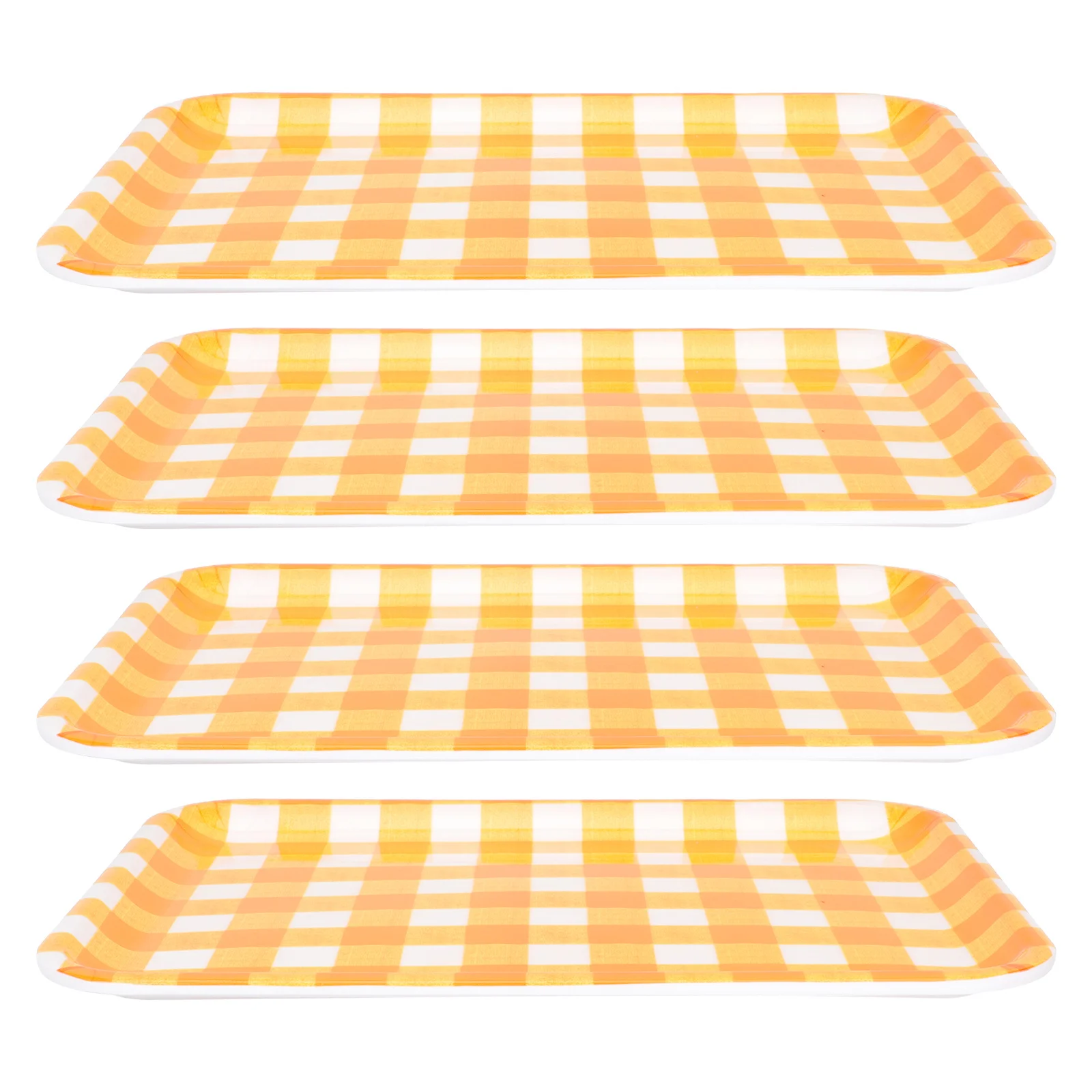 

4Pcs Thanksgiving Plate Exquisite Workmanship Creative Design Household Party Tableware Salad Dessert Dishes Decorative