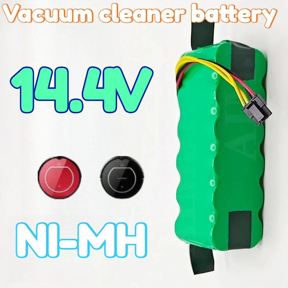

for AMIBOT PURE Robotic Vacuum Cleaner Battery Pack 14.4V 4800/6800mAH Battery Parts Accessories