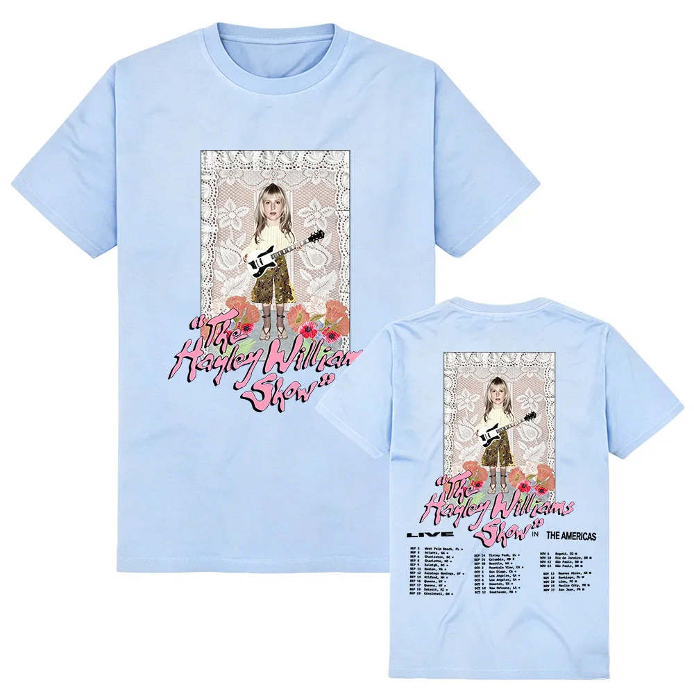Live in America The Hayley Williams Show T-Shirt Sommer Baumwolle O-Ausschnitt Damen T-Shirts Grafik Merch Lockere, weiche Kurzarm-T-Shirts – Detail 8
