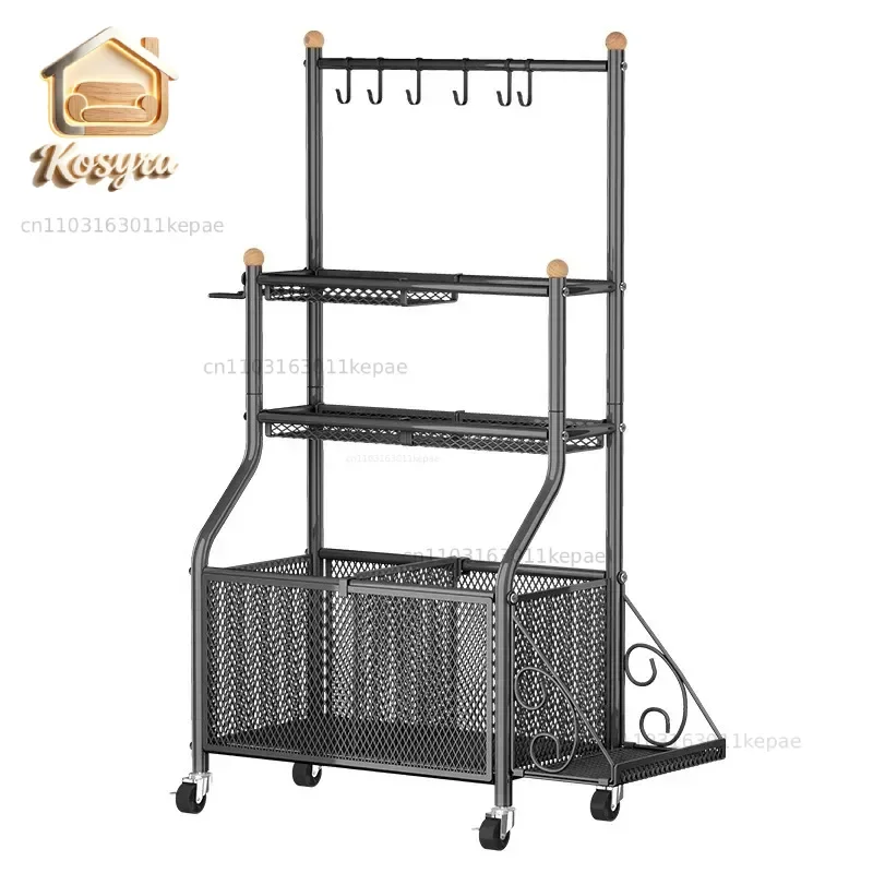 Indoor Movable Sports Fitness Equipment Storage Organizer Yoga Mat Rack for Living Room Baseball Volleyball Storage Solution