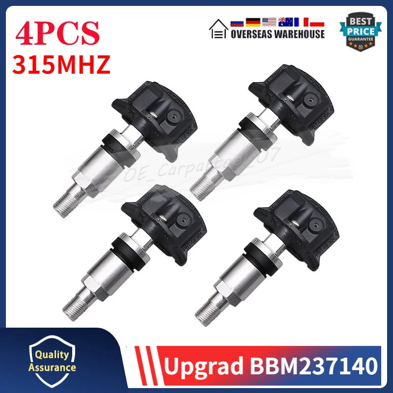 

4PCS Tire Pressure Monitor Sensor 315MHZ TPMS Upgrad BBM237140 BBM2-37-140B For Mazda 2 3 4 5 CX-3 CX-5 CX-7 MX-5 RX-8 BHA437140