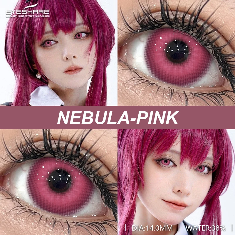 EYESHARE 2pcs Colored Contact Lenses Halloween Cosplay White Crazy Contact Lenses Anime Red Eye Lenses Green Makeup Contact Lens
