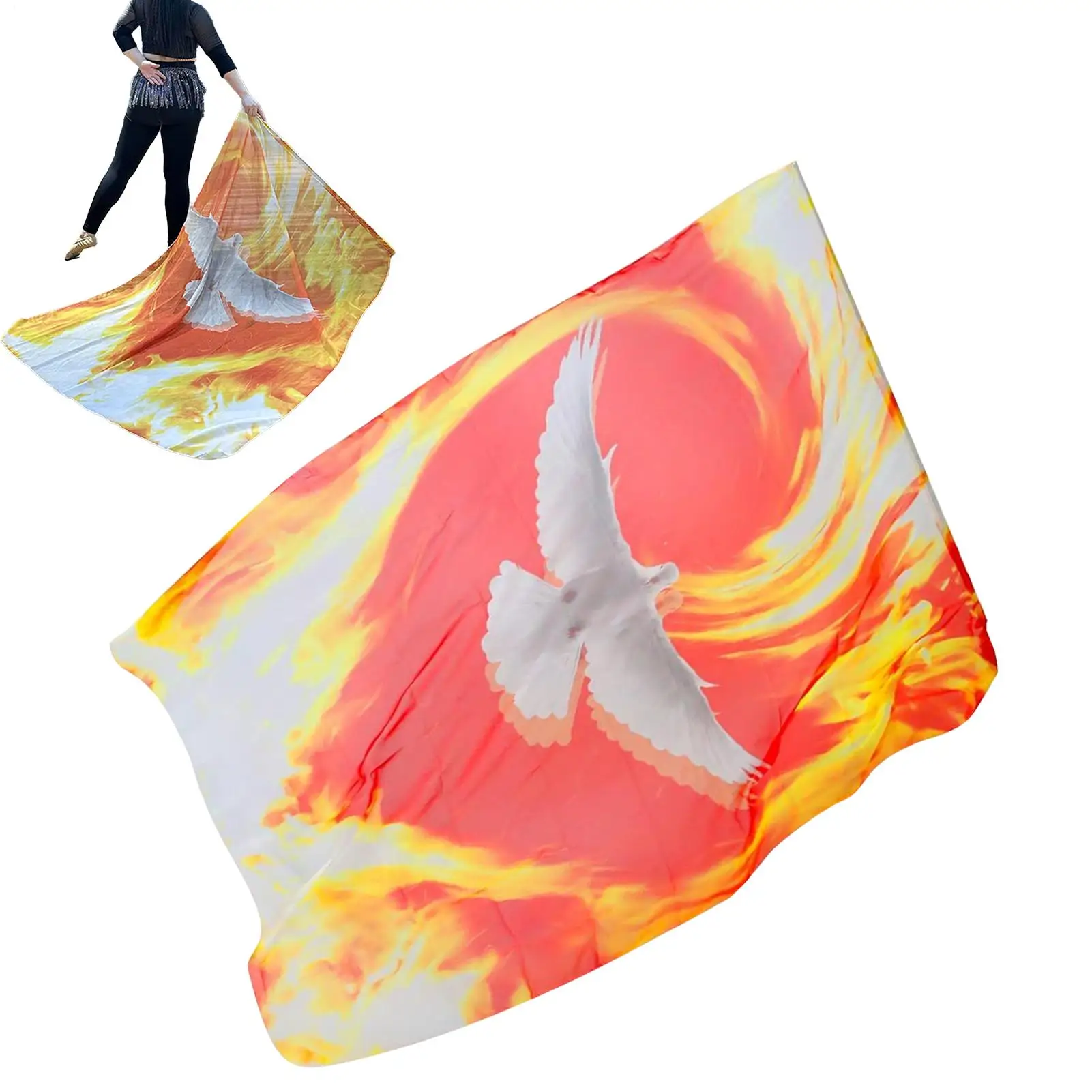 

Хвала, танцевальные флаги для поклонения, креативный шарф с белым голубем для поклонения, крылья ангела, церковные флаги для похвала, поклонение, выступление на открытом воздухе