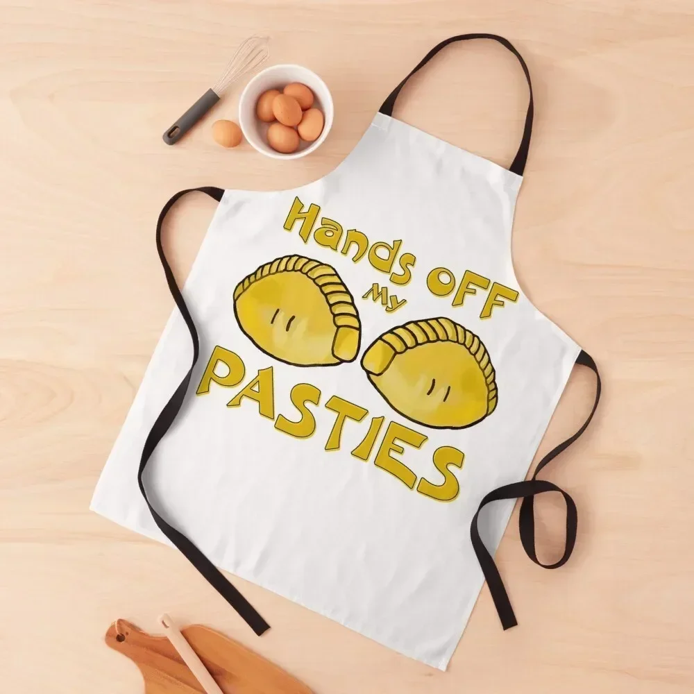 

Cornish pasty fun, Hands off my Pasties , Funny Design Apron Kitchens For Men Womens Dresses cooks clothes Men'ss Apron