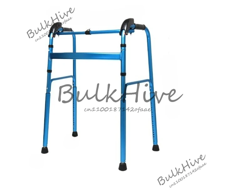 

Elderly aluminum alloy walker adjustable height auxiliary up and down stairs handrail frame simple foldable walker