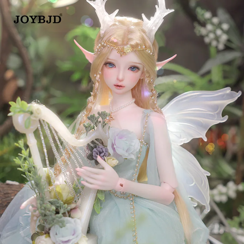 

Joybjd 1/3 Cecilia Beauty BJD Dolls Camille Body With Transparent Angle Fairy Ears Restrained Music Style Jointed Dolls Toys