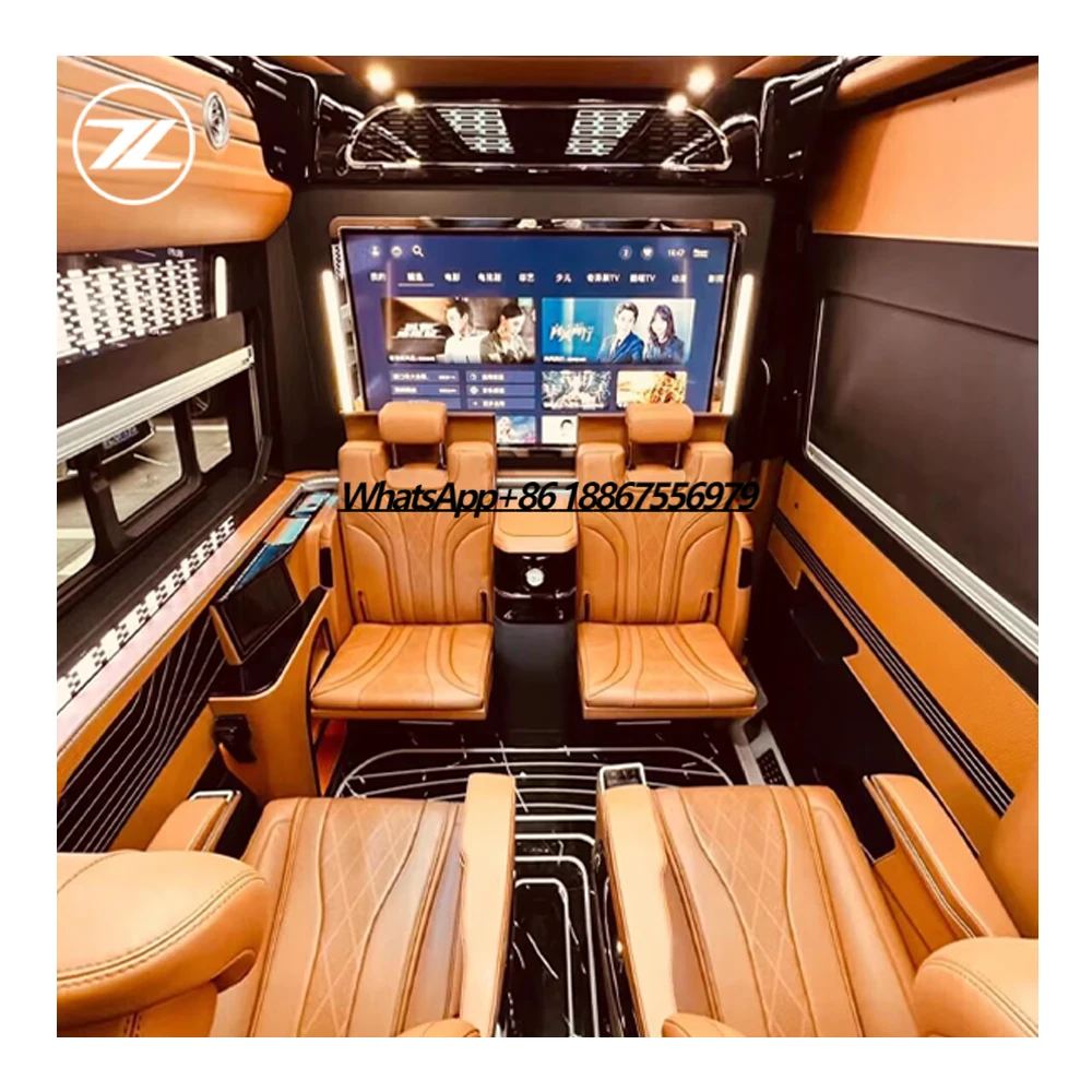 Private custom car modification Mercedes Sprinter interior upgrade interior accessories bonded processing factory  partitions