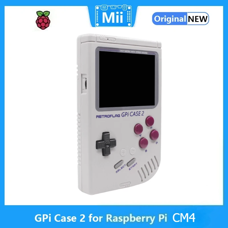 حافظة Retroflag GPi 2 لوحدة التحكم المحمولة Raspberry Pi CM4، Rpi CM41040000 اختياري