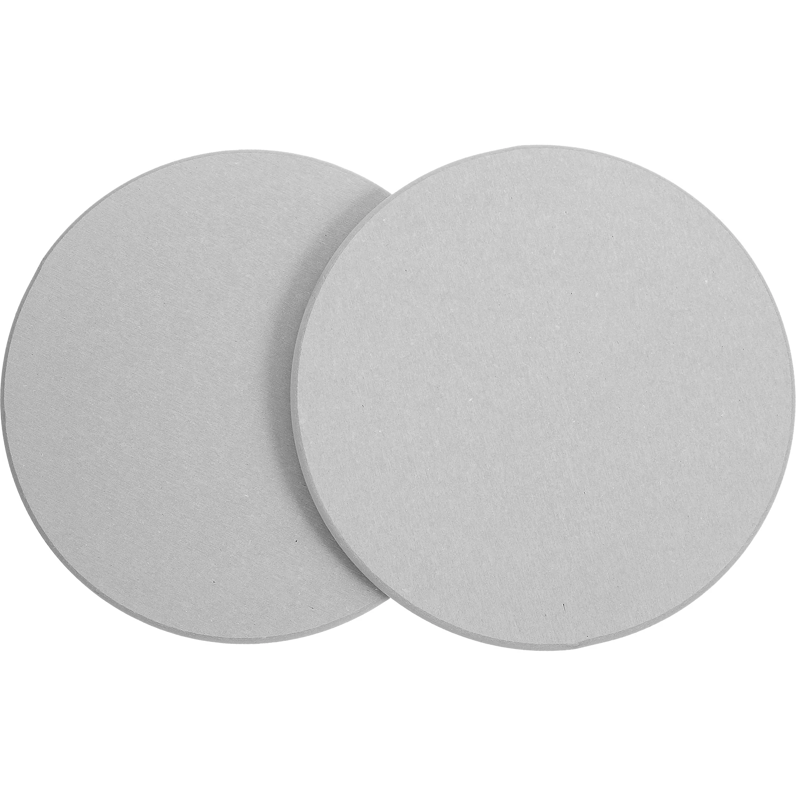 

2 Pcs Flower Pot Trays Diatomite Plant Saucers 18cm Round Absorbent Mats for Flowerpots Water Draining Reusable Grey