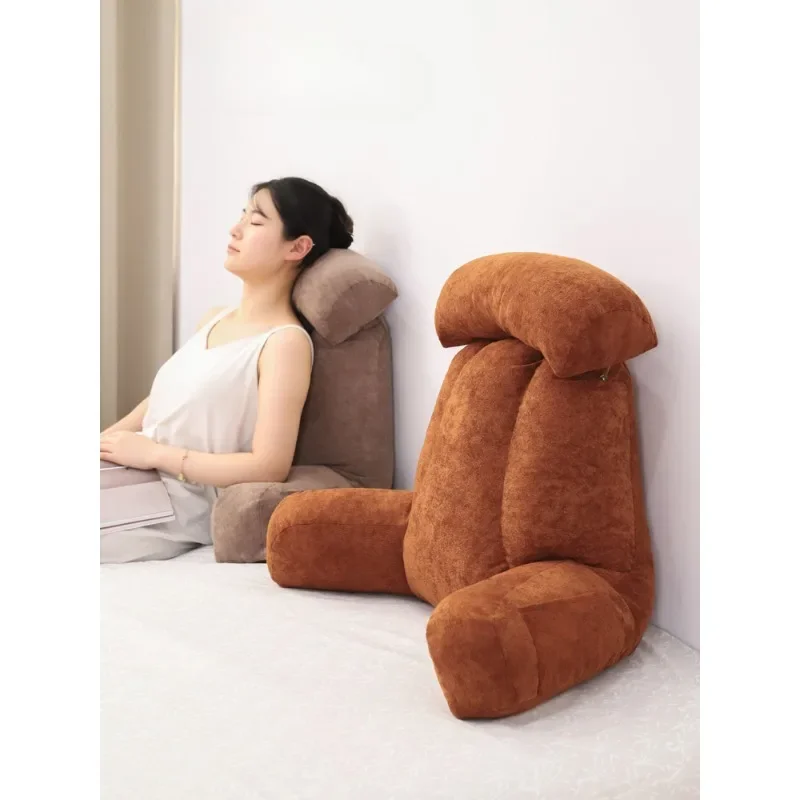 Adjustable Backrest Cushion for Bed, Sofa, and Chair, with Neck Support and Waist Pillow