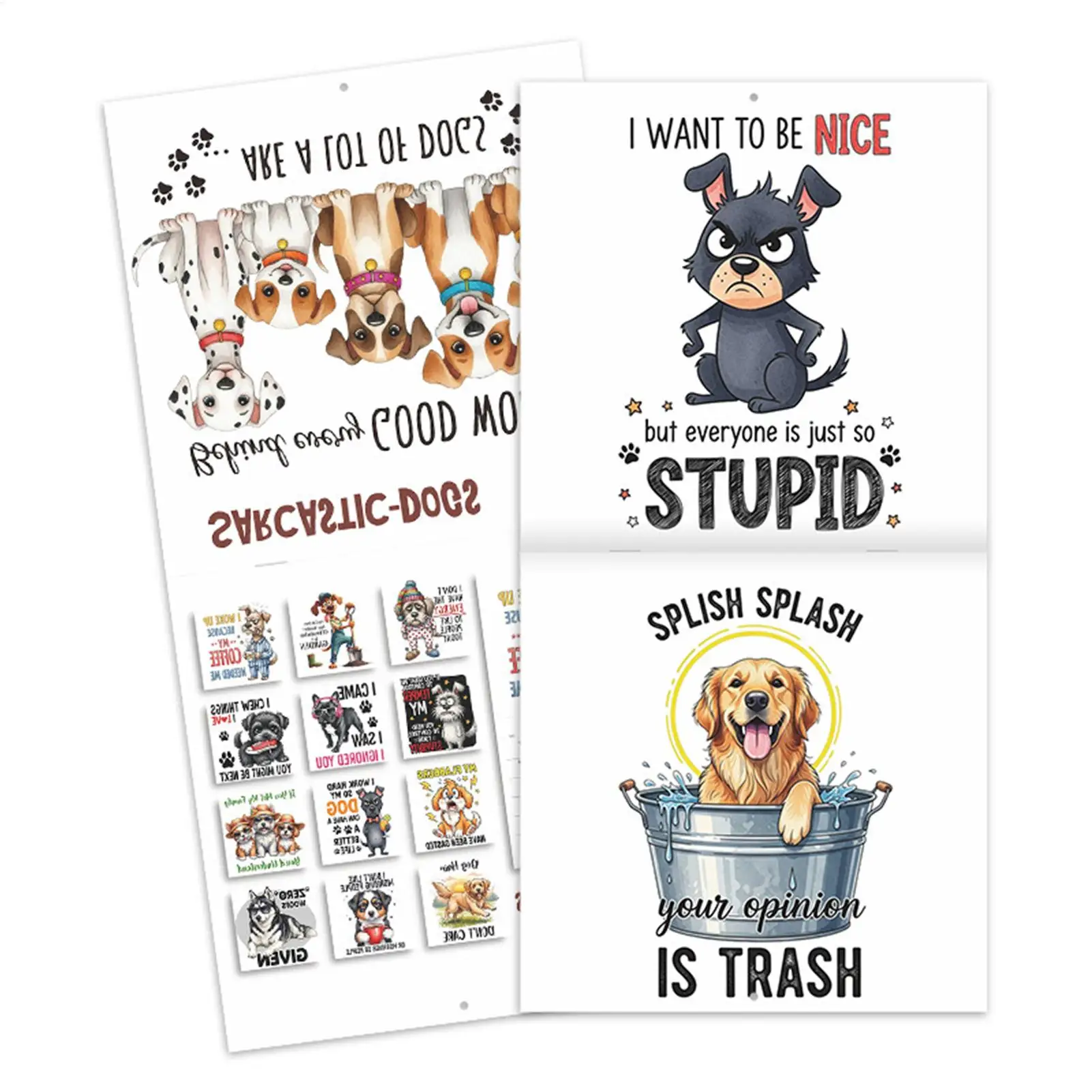 Wall Calendars Funny Dogs Wall Calendar Organizer Display Monthly Schedule Planner For Home Offices Academic Work Holidays