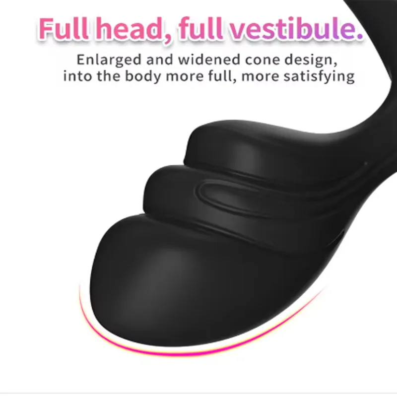 Silicone Curved Butt Plug Purple/Black Flared Base Anal Plug P-Spot G-Spot Stimulator Prostate Massager for Men And Women - view 6