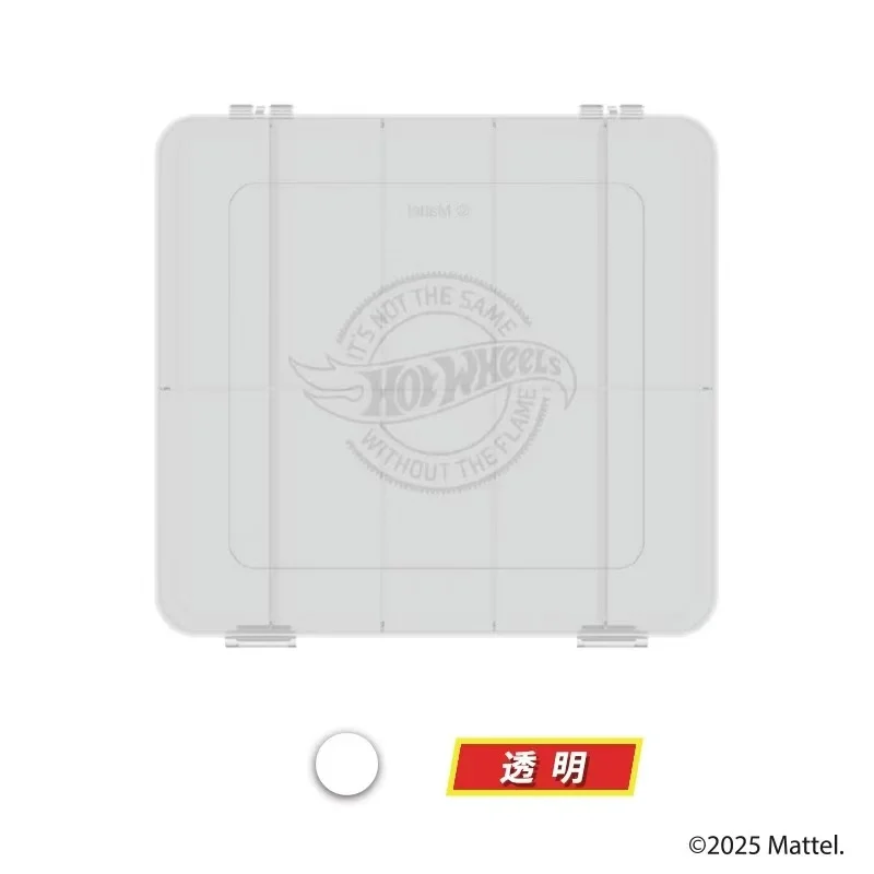 2025 Mattel Hot Wheels Car Model 10-Slot Storage Box Boy Toy Car Model Dustproof Organizer Box Die-Cast Car Original Car Storage Box 1/64, Dustproof Storage Box, Children's Educational Toy, Gift Plastic Car Storage Box