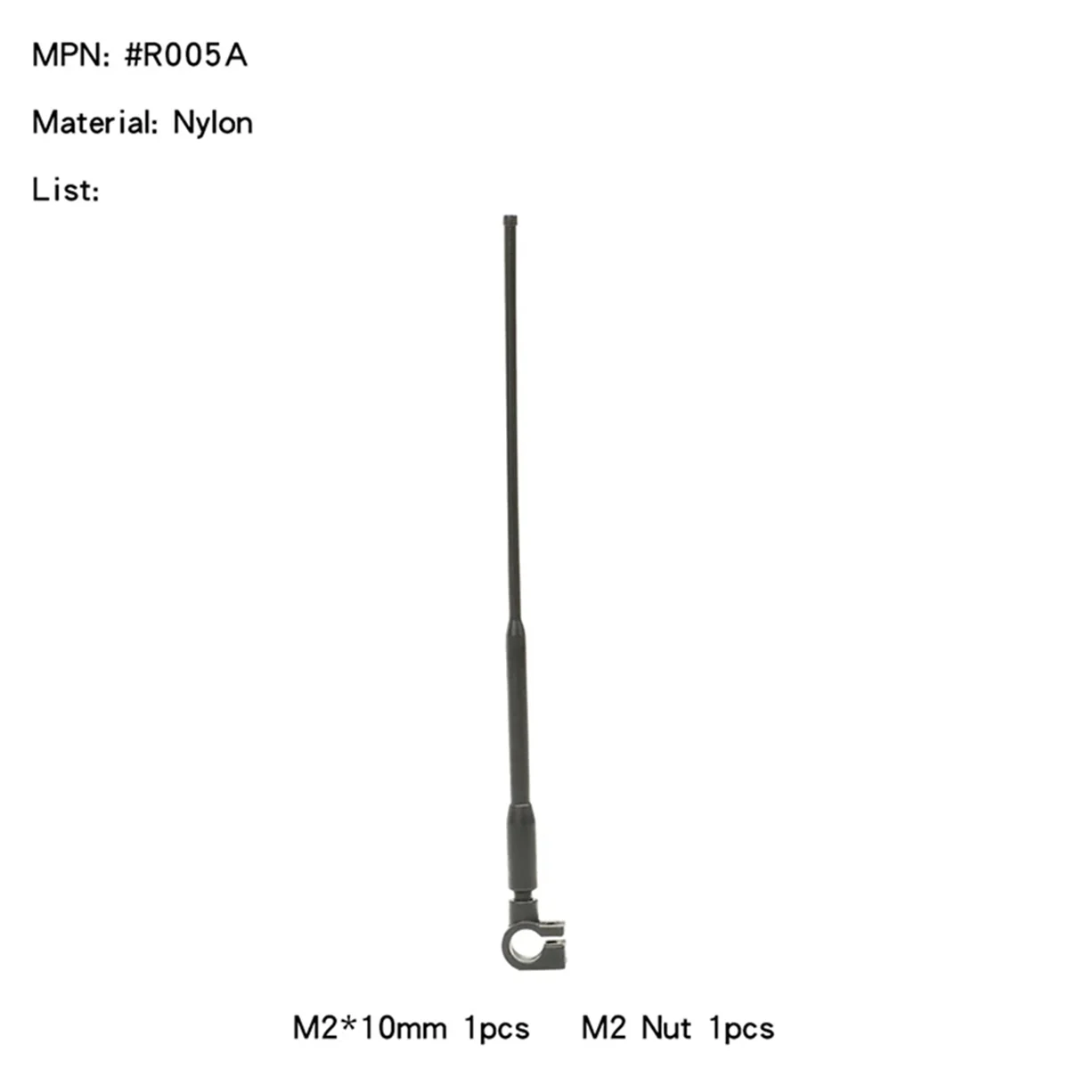 1 buah antena simulasi garis sinyal dekoratif untuk 1/10 1/8 mobil RC TRX4 AXIAL SCX10 II 90046 gaya A