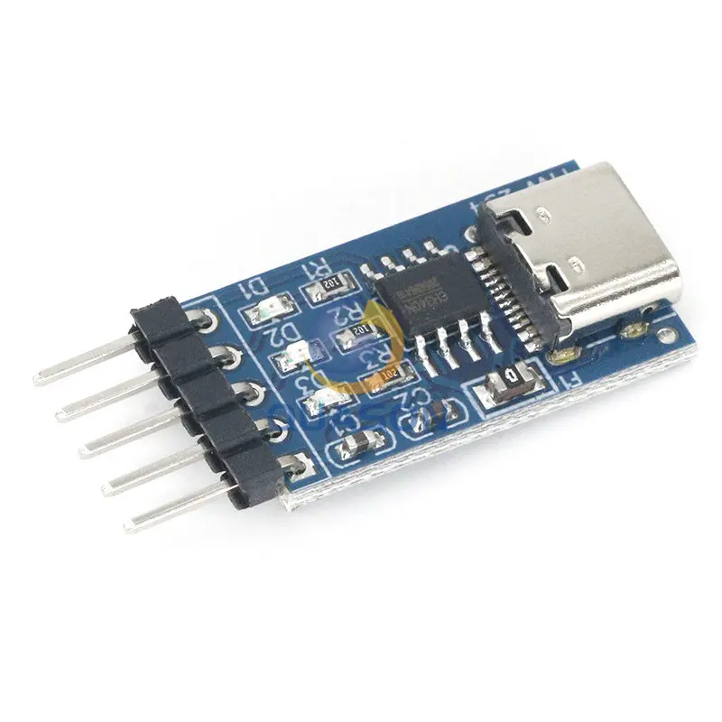 Tipe C USB untuk TTL Serial Port Ch340n Modul Upgrade MCU Download Sikat Line