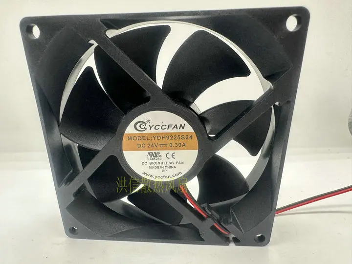 YCCFAN YDH9225S24 DC 24V 0.30A 90x90x25mm 2-Wire Server Cooling Fan