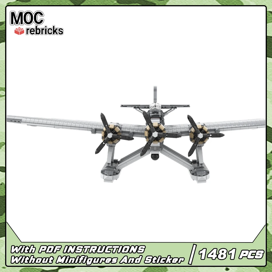 MOC ทหาร CANT Z.506 Airone Maritime Reconnaissance Rescue เครื่องบิน Building Block ชุด DIY ของเล่นเด็กคริสต์มาสของขวัญ