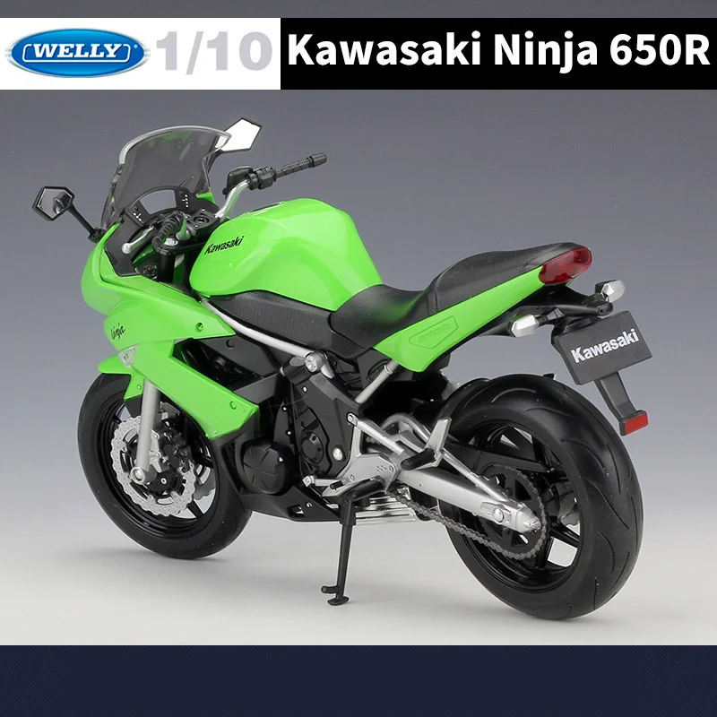 WELLY 1:10 Kawasaki Ninja 650R Legering Sport Motorfiets Model Diecasts Metal Street Racing Motorcycle Model Simulatie Kids Geschenken