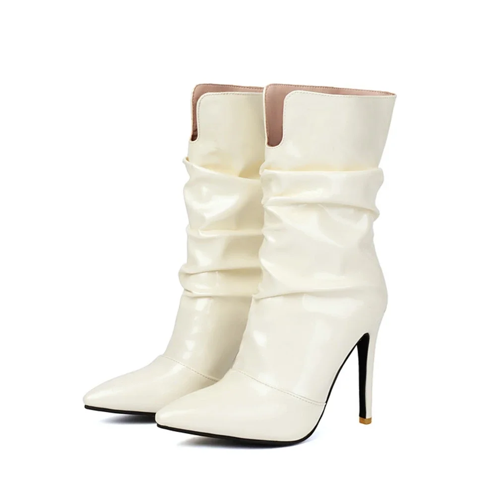 

Дизайнерский женский комплект осень/зима 2025 на остром тонком каблуке, сапоги на среднем каблуке, вечерние модельные туфли на высоком каблуке, размер 47 2506