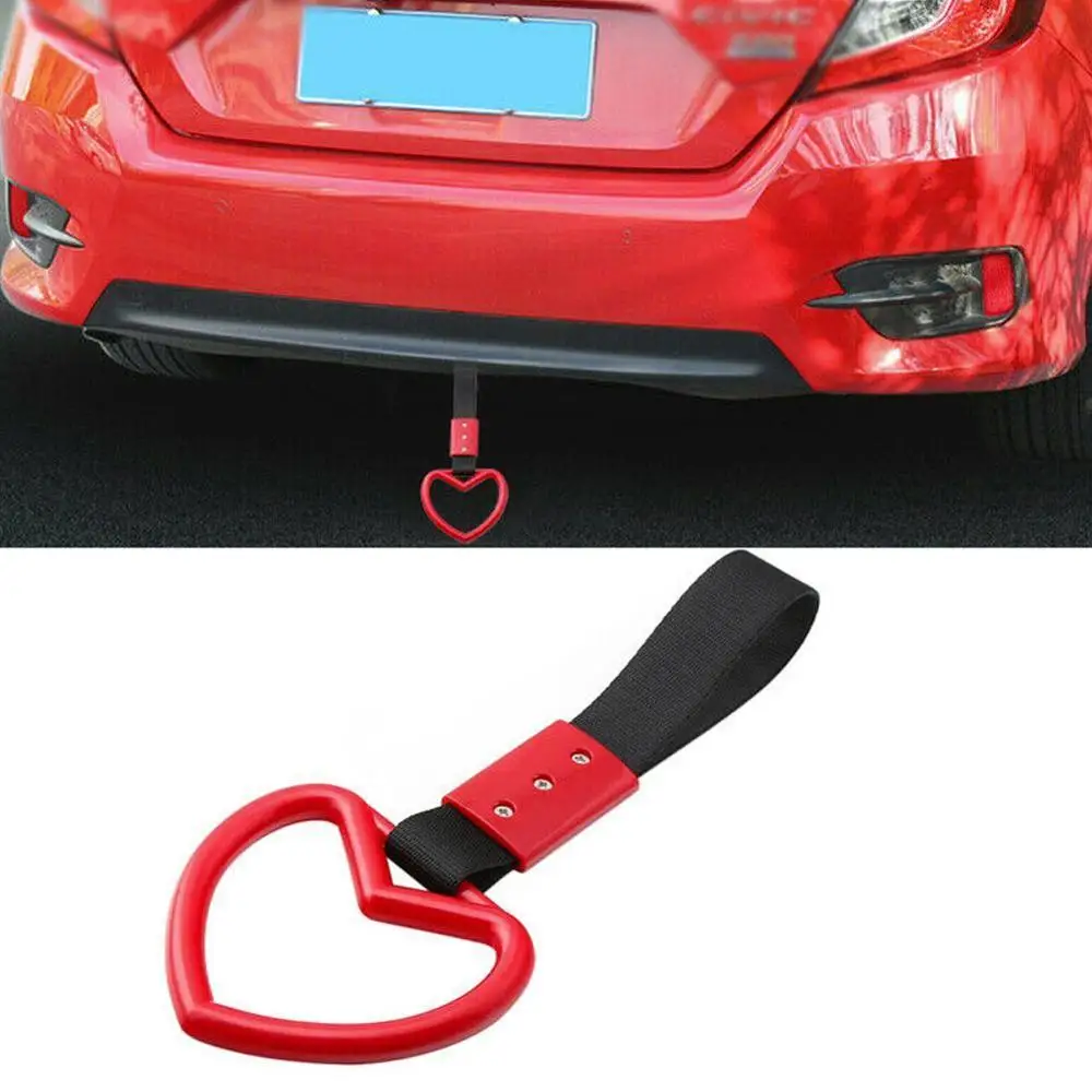 Tsurikawa Ring Heart JDM Train Bus Handle Hand Strap Styling Drift Charm Strap Auto Accessories