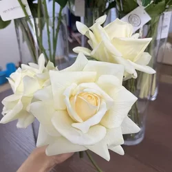 10Pc Moisturizing Rose Real Touch Artificial Flowers Wedding Decor Flower Arrangement Bridal Bouquet Home Party Event Decor Rose