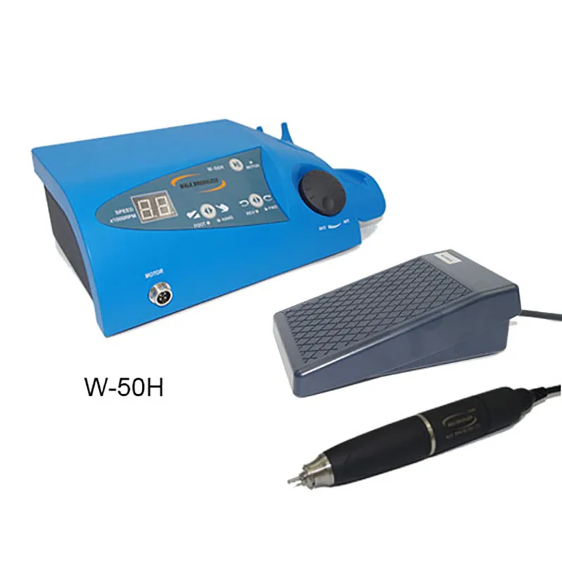 Dental Lab Brushless 50000RPM Digital Micro Motors with Linearity Foot Pedal