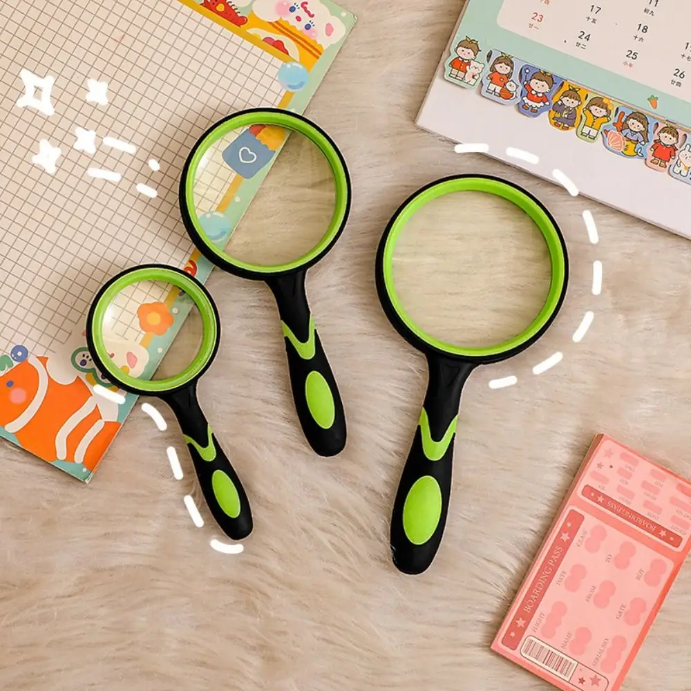 

For Reading Newspaper Jewelry Rubber Handle Portable Handheld Magnifier Eye Loupe Glass 10X Magnifying Glass Optical Magnifier
