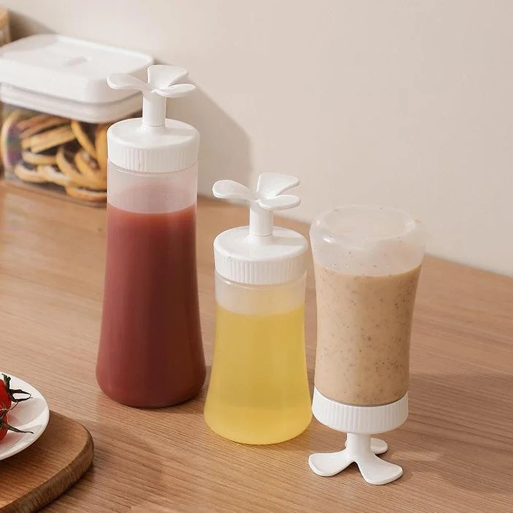Condiment Squeeze Bottles Ketchup Salad Dressing Seasoning Storage Jar Sauce Condiment Olive Oil Bottle Kitchen Organized Tools