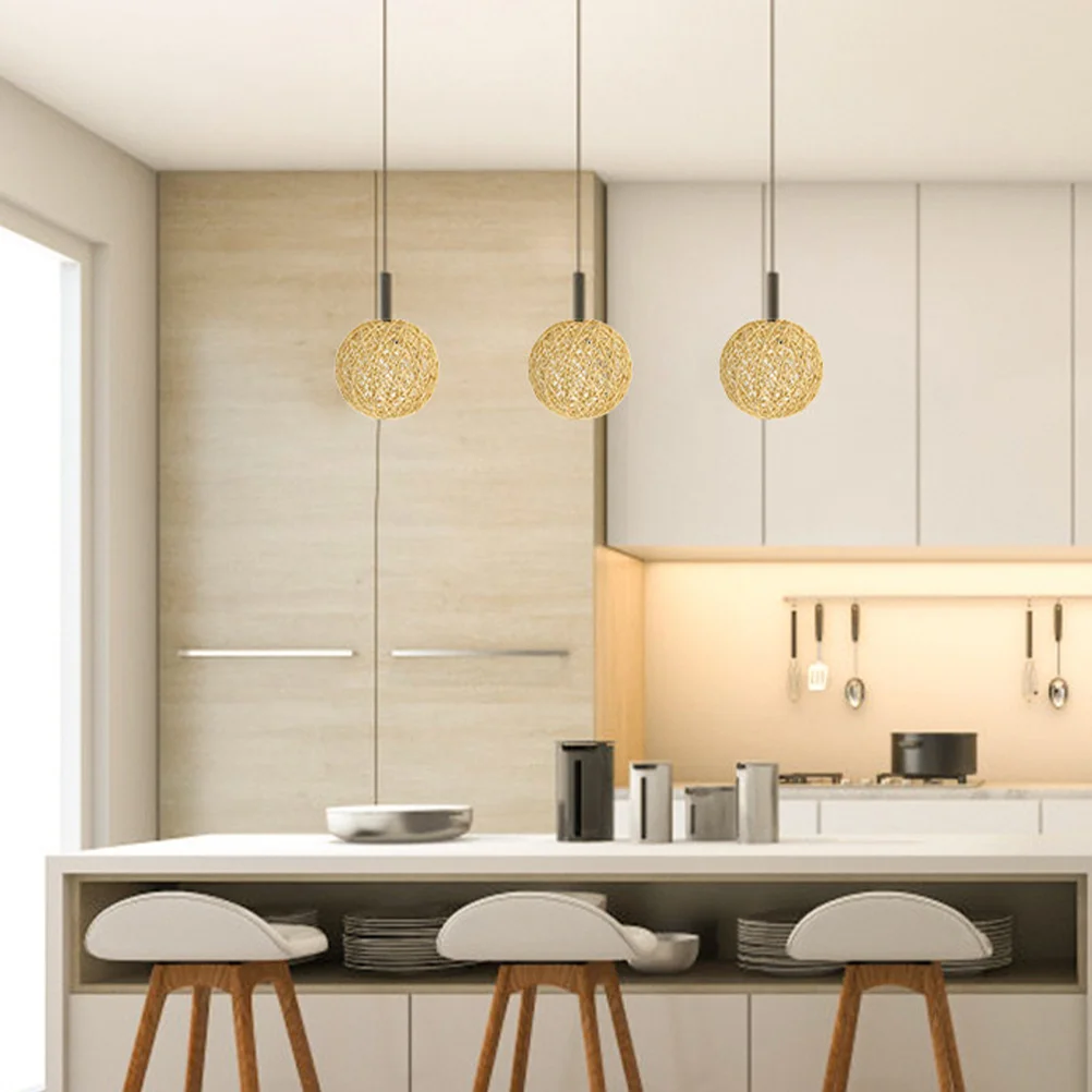 โคมไฟเปลี่ยนโคมไฟ Simple สาขาตะกร้าโคมไฟ Boho Decor