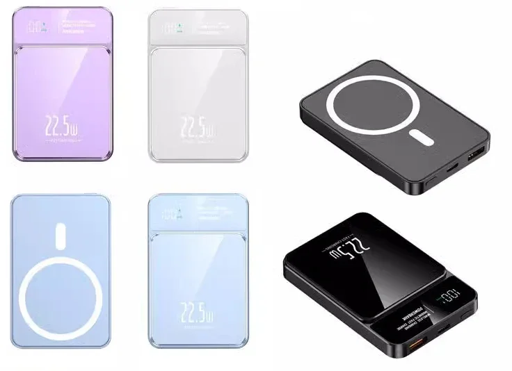 22.5W Fast Charging Wireless Charger 15W Magsafe Power Bank Mini Poverbank Charger