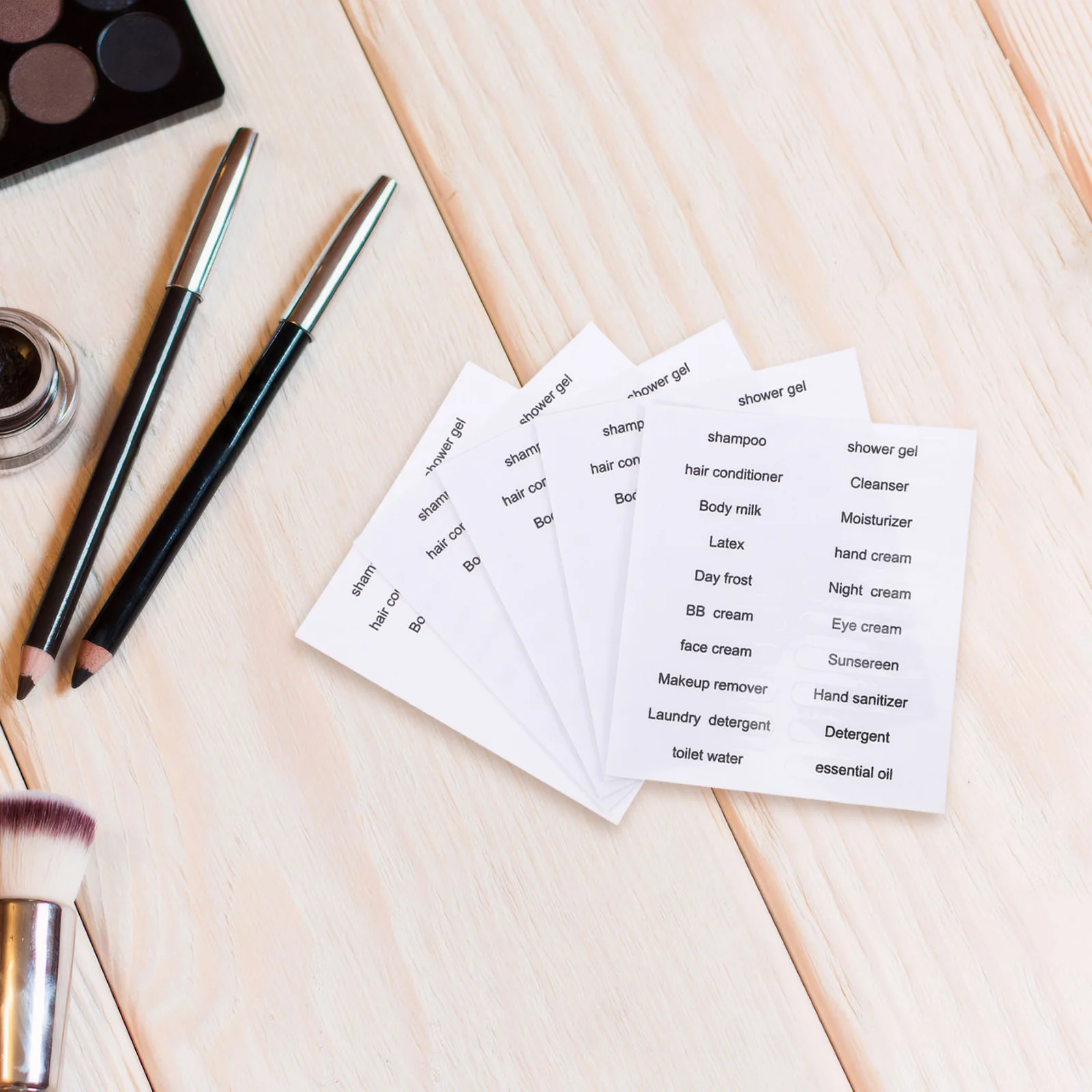 สติกเกอร์กันน้ำสำหรับห้องน้ำ 30 ชิ้น สำหรับติดขวดบรรจุภัณฑ์ขนาดพกพา สติกเกอร์ใสแบบลอกออกได้ สำหรับเครื่องใช้ในห้องน้ำ แชมพู โลชั่น น้ำมัน