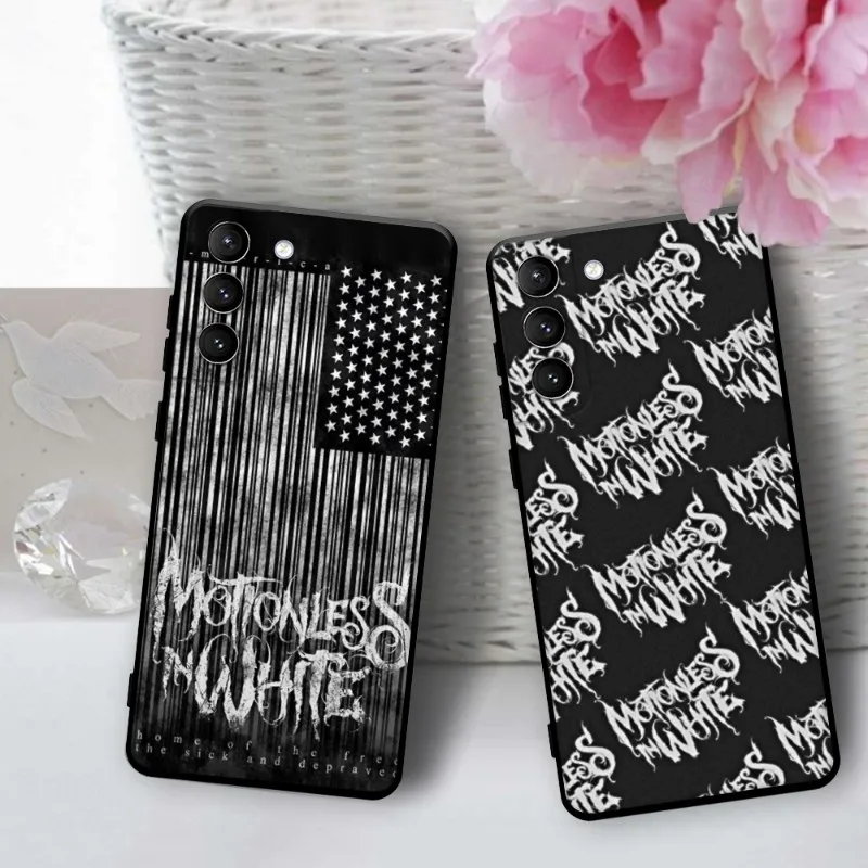 Music Motionless In White Phone Case For Samsung Galaxy S22 23 21 S20 FE Ultra S10 S9 S8 Plus S10e Note 20Ultra 10Plus Cover