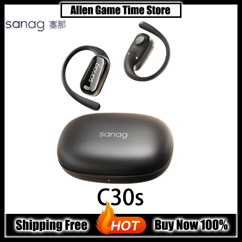 Sanag C30s Wireless Bluetooth On-Ear Sports Call Noise-Canceling Precise Satellite Positioning Anti-Loss Headphones Custom