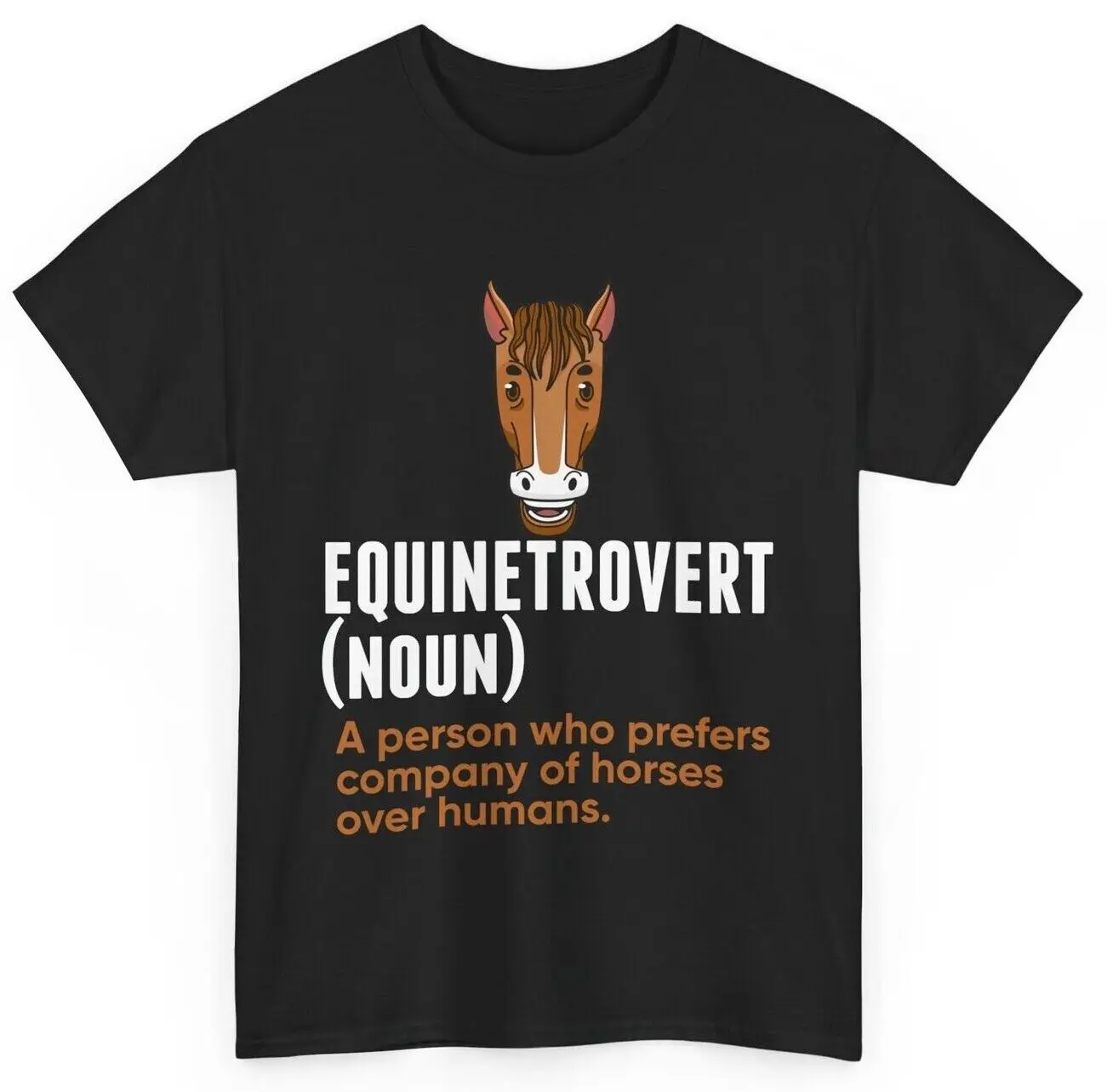 Horse Shirt, Equinetrovert Definition Horses Lovers Shirt, Horse Rider T-shirt