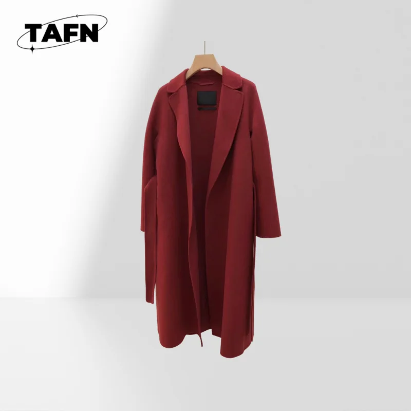 Cappotto autunnale leggero per donna Trench lungo in misto cotone stile autunnale Giacca a vento di media lunghezza Pendolari femminili AJ1315