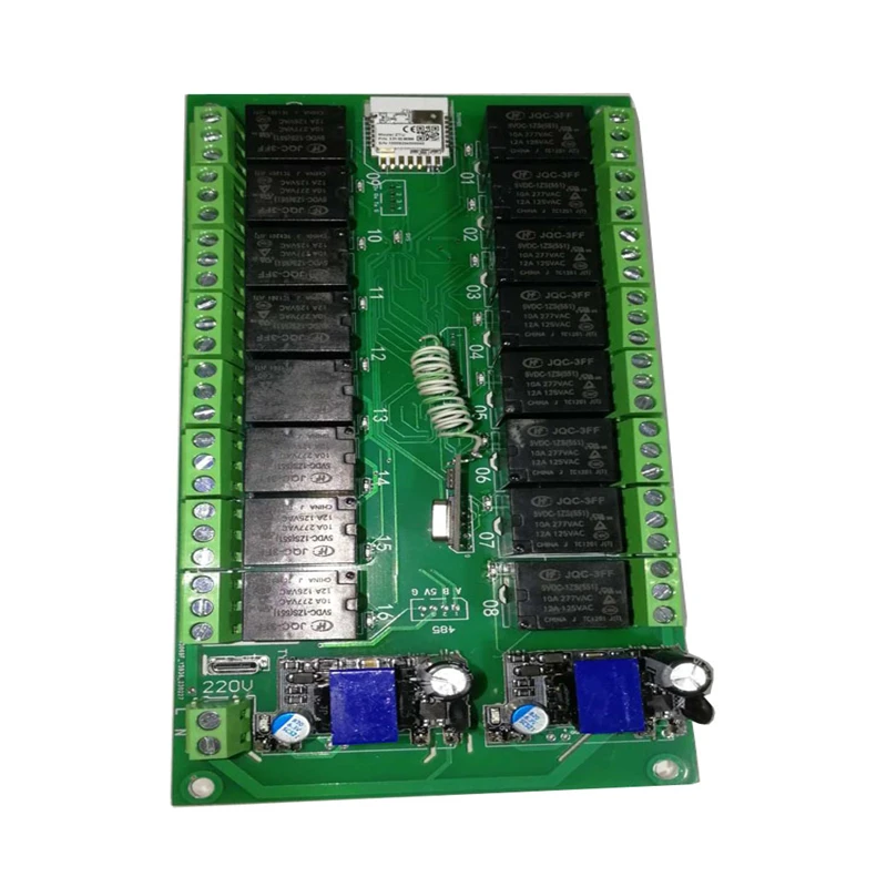 Tuya 16CH WiFi Zigbee Smart Relay Switch مع جهاز تحكم عن بعد لاسلكي وتحكم في تطبيق الهاتف المحمول لأتمتة المنزل + 4 أزرار لاسلكية