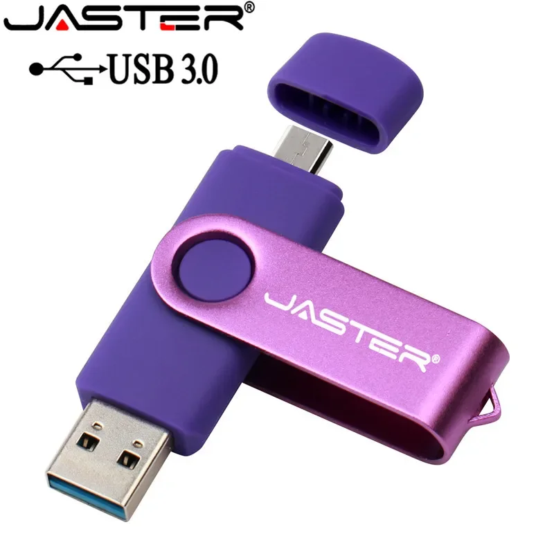 JASTER USB 3.0 OTG USB Flash Drive pendrive for Android Smart Phone 64GB 32GB 16GB 8GB Metal OTG USB memory stick 4GB U disk