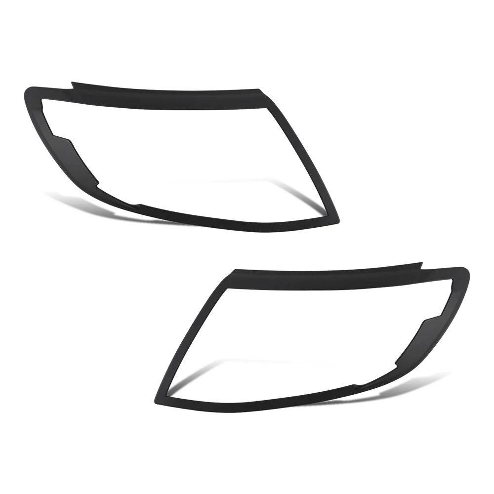 Car Accessories ABS Black Head Lights Cover Guard Lamp Hood Trim For Ford Ranger Wildtrak 2012-2014 T6 XLT XLS LIMITED WILDTRAK